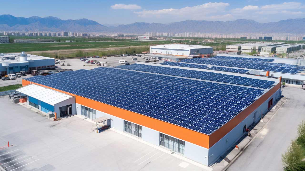 Cement roof PV program